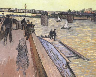 Vincent Van Gogh The Bridge at Trinquetaille (nn040 oil painting image